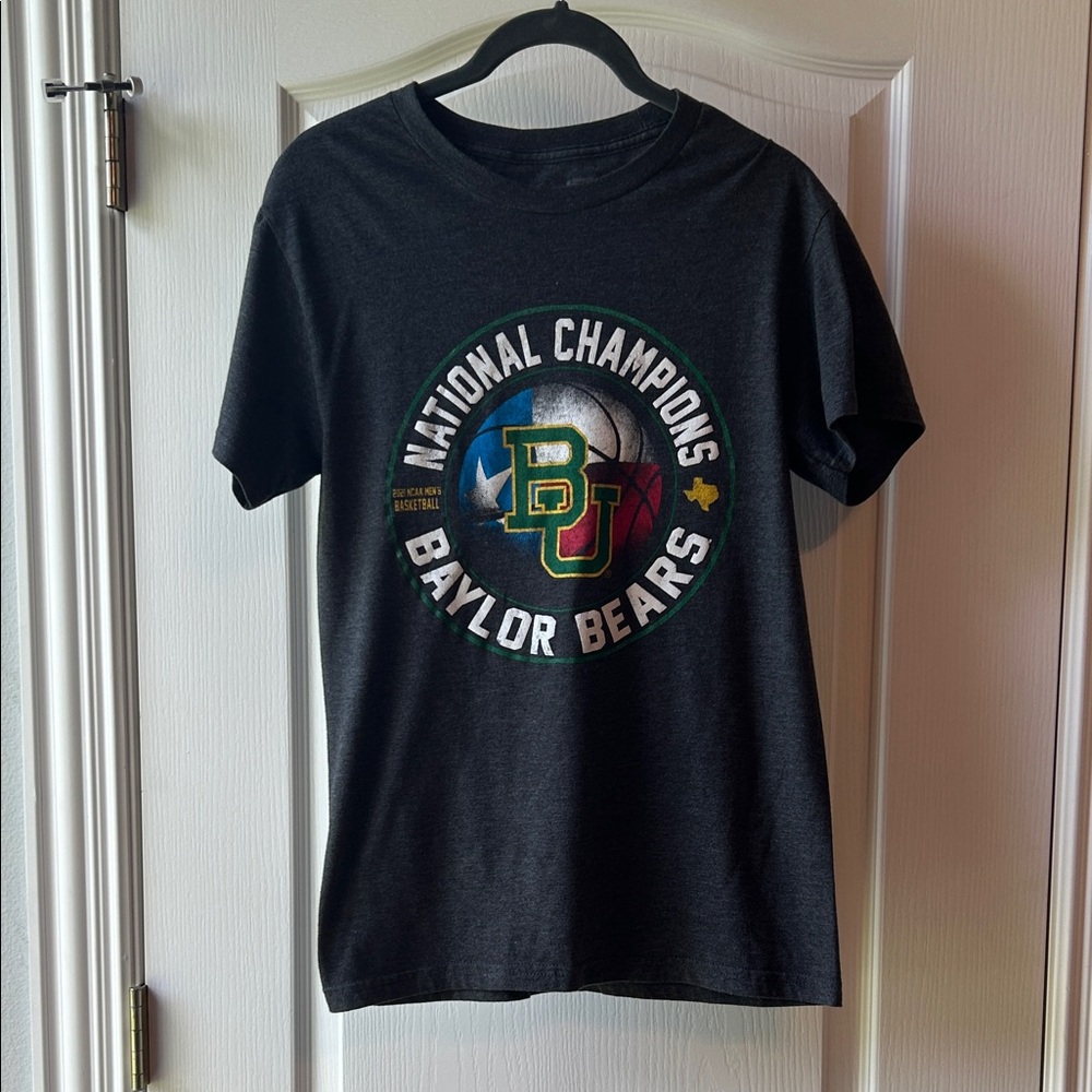 Baylor Bears National Champions Dark Gray Graphic Tee